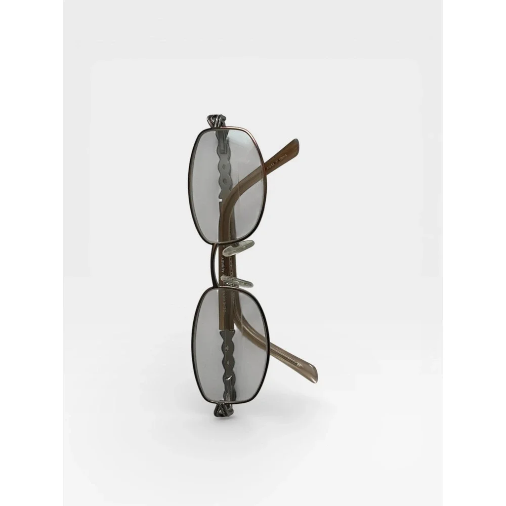 Genevie Boutique Modern Aubrey Brown‎ Oval Eyeglasses Braided 51-18-135 Frames